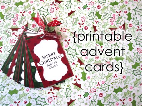 Everyday Celebrations: Merry Christmas Advent Cards