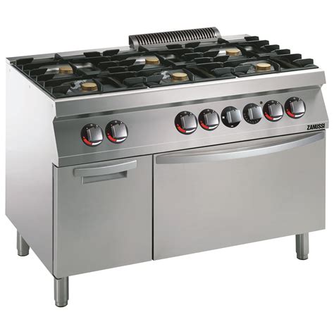 Modular Cooking Range Line EVO700 6 Burner Gas Range On Electric Oven