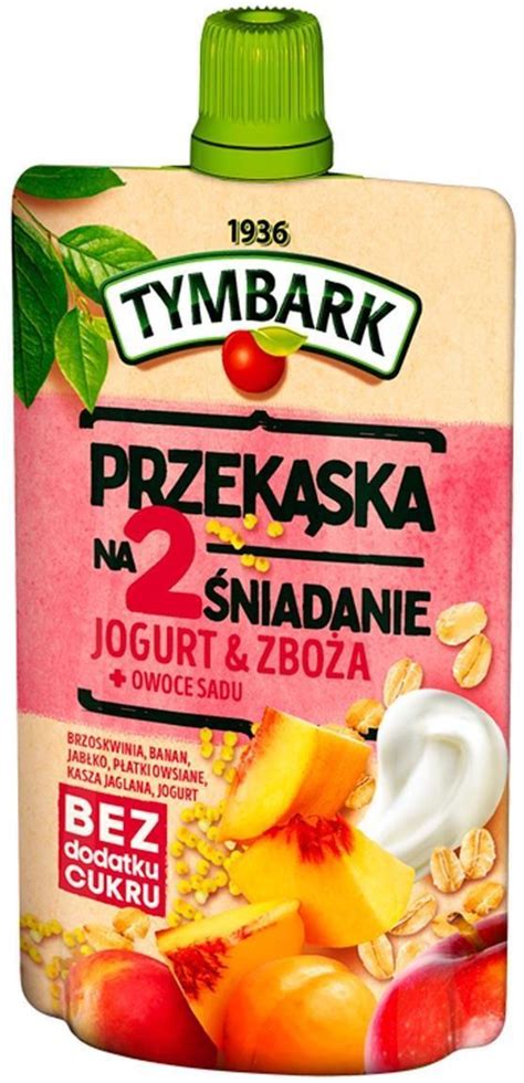 Tymbark Przekąska Na 2 Śniadanie Jogurt Zboża Owoce Sadu Ceny i