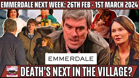 Emmerdale Spoilers Next Week For 26th February 1st March 2024