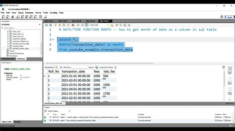 Sql Datetime Function Month How To Get The Month Of Date As A Column