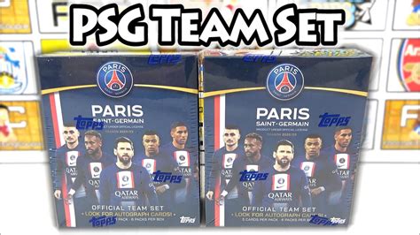 New Opening Topps Paris Saint Germain Official Team Set