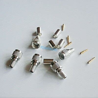 Pcs Miniuhf Mini Uhf Male Plug Crimp For Rg X Rg X Lmr Cable Rf