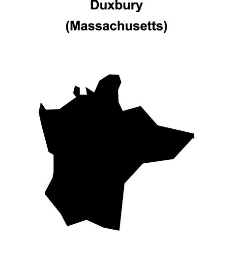 Duxbury, Massachusetts blank outline map 56077507 Vector Art at Vecteezy