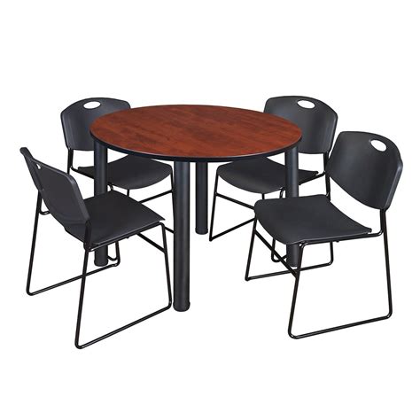 15 Ideas of Round Breakroom Tables and Chair Set