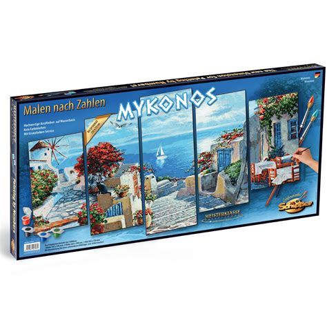 Kit Pictura Cu Numere Funf Mykonos X Cm Schipper