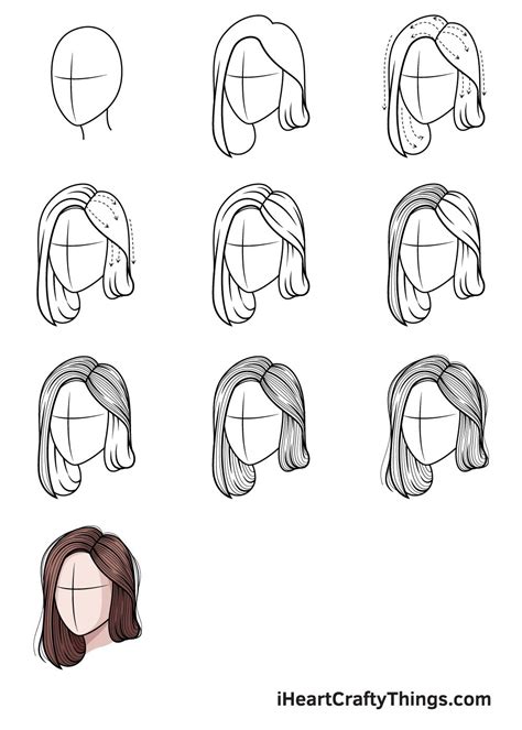 How To Draw Hair Step By Step For Kids