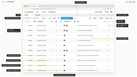 Label Studio Documentation Use The Data Manager In Projects