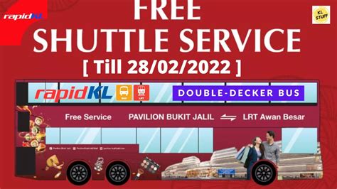 Rapidkl Double Decker Bus Pavilion Bukit Jalil Lrt Awan Besar Free