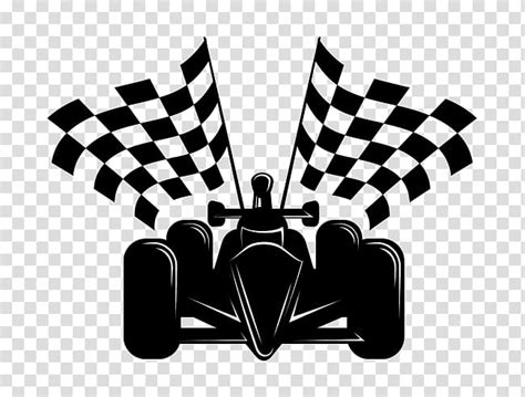 Car Formula Auto Racing Racing Flags Car Transparent Background Png