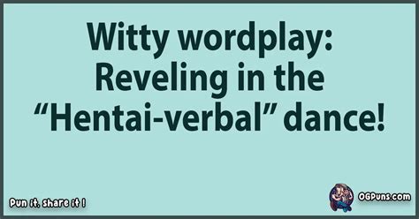 Playful Pleasures Hentai Puns That Push The Boundaries