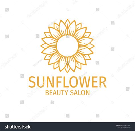 Yellow Sunflower Vector Logo Design Template Stock Vector (Royalty Free) 1669612891 | Shutterstock