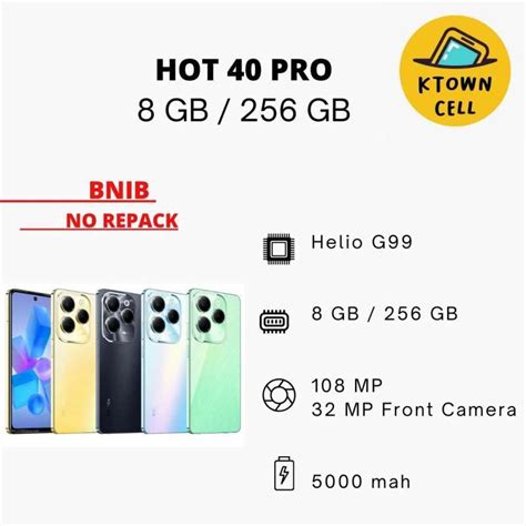 Jual Infinix Hot 40 Pro 8 256 Gb Di Seller Ktown Cell Semolowaru Kota Surabaya Blibli