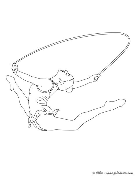 Dessins Gratuits à Colorier Coloriage Gymnastique à Imprimer