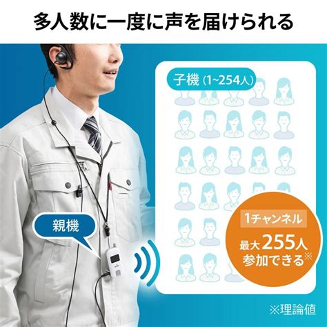 インカム ツアーガイド マイク システム ワイヤレス イヤホンマイク ガイド用 展示会マイク 10台セット 400 Hsgs002 10