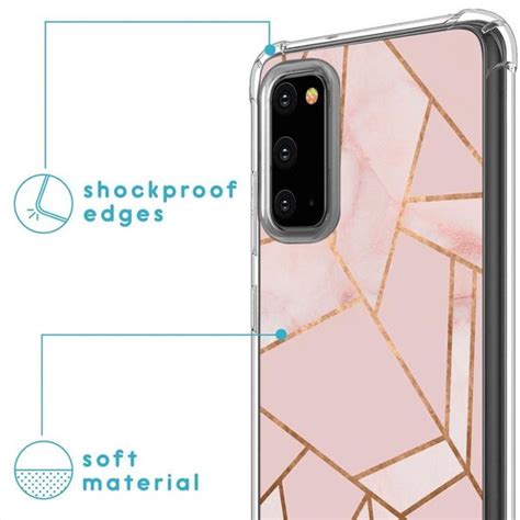 Imoshion Design Hoesje Met Koord Voor De Samsung Galaxy S20 Grafisch Koper Roze Goud