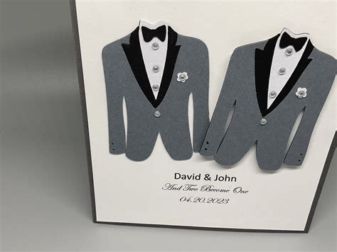 Custom Made Same Sex Wedding Card Etsy