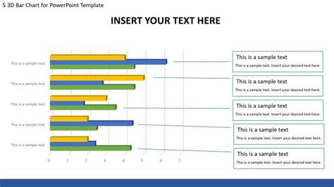 D Bar Chart For Powerpoint Template Slidevilla