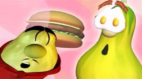 Veggie Tales | His Cheeseburger | Silly Songs With Larry | Kids Cartoon ...