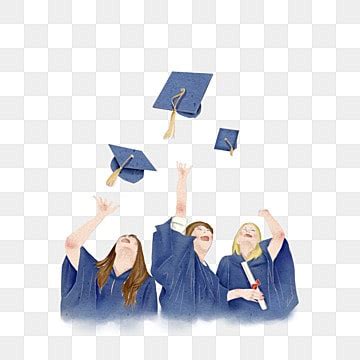 Throwing Graduation Caps Png Transparent Abstract Line Drawing