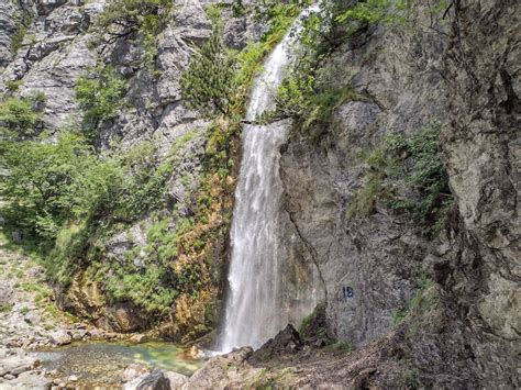 The Stunning Grunas Waterfall (Theth Waterfall) - Sandal Tan Man