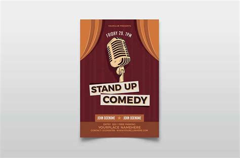 36 Best Stand Up Comedy Posters & Flyers | Envato Tuts+