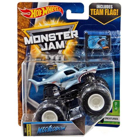 Hot Wheels Monster Jam 25 Megalodon Diecast Car [Creatures] - Walmart ...