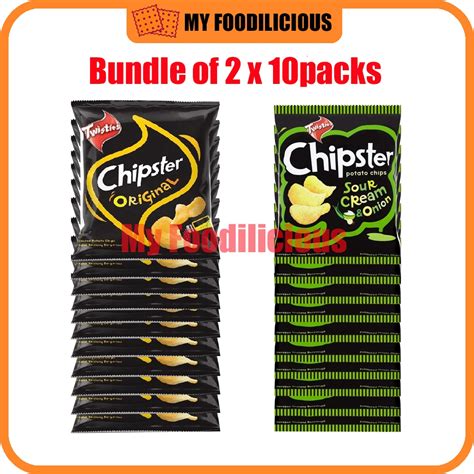 Twisties Chipster Potato Chips Hot Spicy Flaming BBQ Original Sour Cream Onion