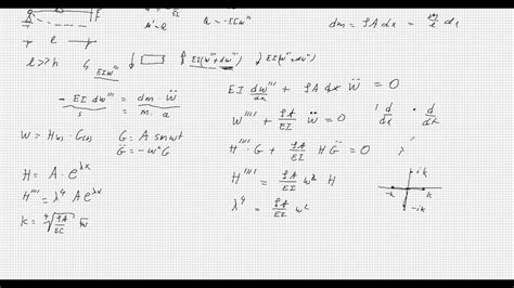 Dynamik, Berechnung der Eigenfrequenz massenbehafteter Träger - YouTube