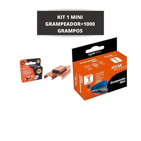 Grampeador Mini E Grampos Jocar Office Leo Shopee Brasil