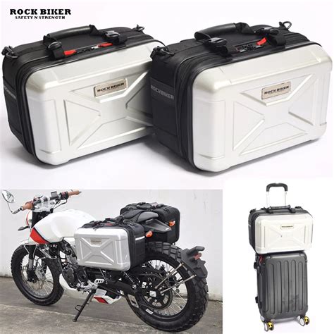 ROCKBIKER Hard Waterproof Motorcycle Bag Luggage Bags Saddle Tank Bag ...