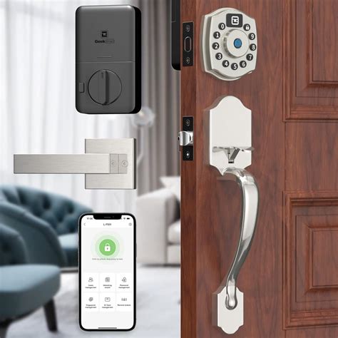 Smart Door Lock Geek 5 In 1 Keyless Entry Deadbolt Door Locks With