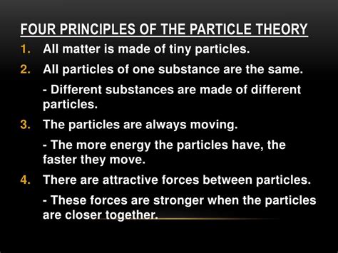 Ppt The Particle Theory Powerpoint Presentation Free Download Id