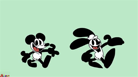 Mickey and Oswald in the Public Domain by Morgman006 on Newgrounds