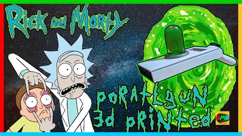 3d Printed Replica Portal Gun Form Rick And Morty Part 1 Youtube