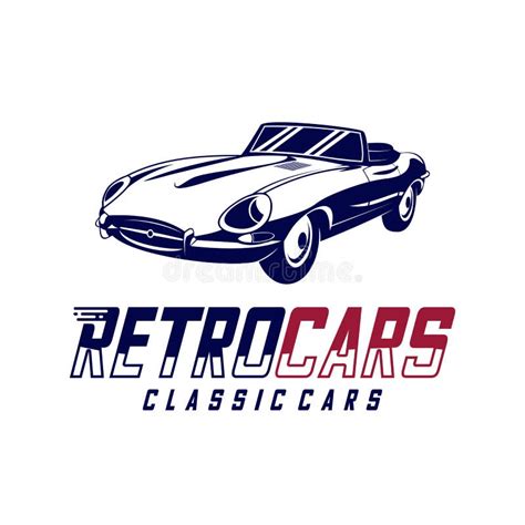 Ilustra Es Do Vetor De Design Do Logotipo De Carros Cl Ssicos Vintage