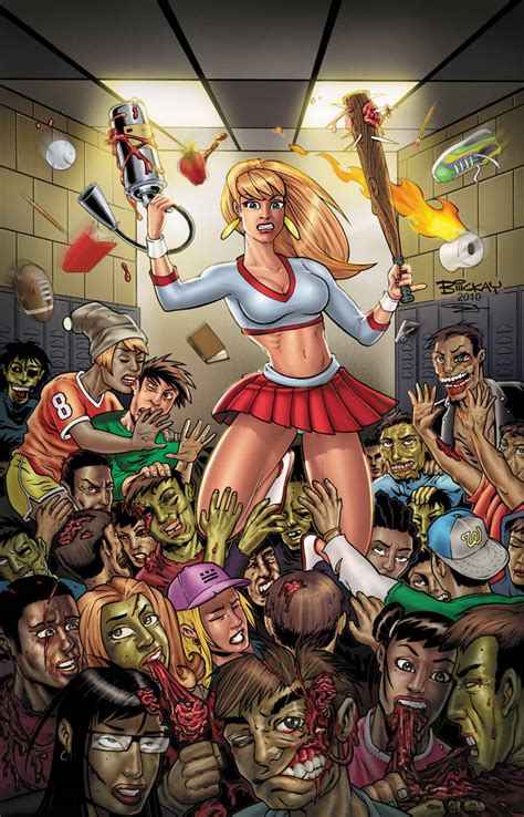 Zombies Vs Cheerleaders Again By Billmckay On Deviantart