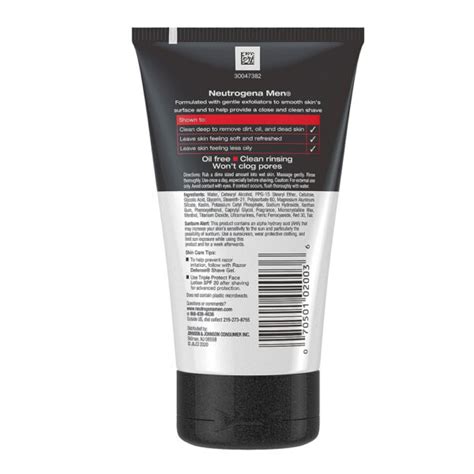 Neutrogena Men Razor Defense Face Scrub 124ml Sinin