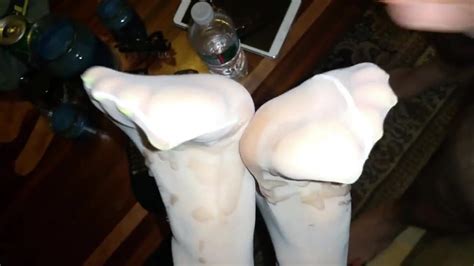 I Shot A Huge Load On Her White Nylon Feet Amateur Porn XHamster