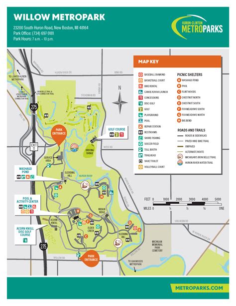 Park Maps Huron Clinton Metroparks