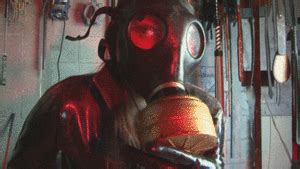 Vile Habit Posing In Red Hot Latex Shorts Mp