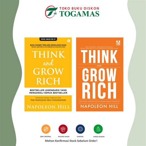 Jual Mega Best Seller Think Grow Rich Legendaris Edisi Abad