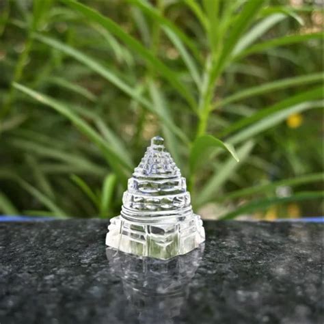 Crystal Shri Yantra Of Natural Quartz Gemstone Trishakti Products