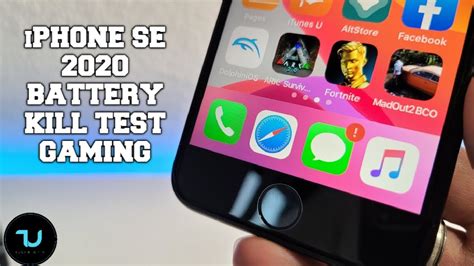 IPhone SE 2020 Battery Drain Test Gaming 100 0 Screen On Time After