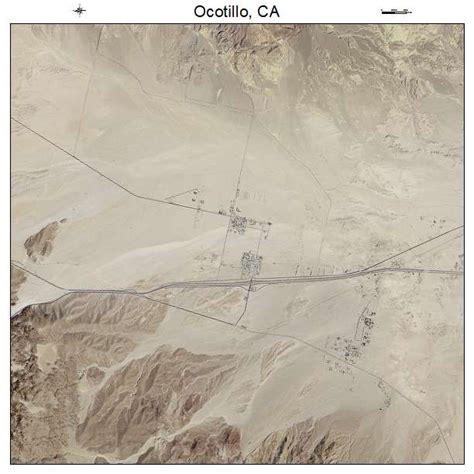 Aerial Photography Map of Ocotillo, CA California