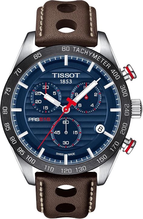 Tissot PRS 516 Chronograph Blue Dial Men S Watch T100 417 16 041 00