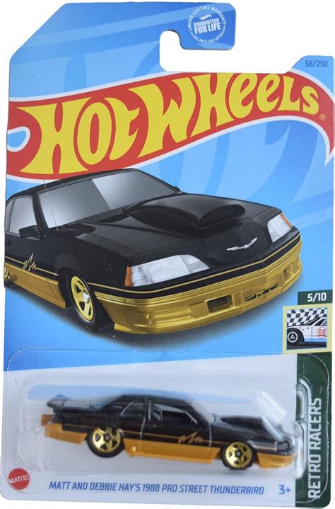 Amazon Hot Wheels Matt And Debbie Hay S 1988 Pro Street Thunerbird Retro Racers 5 10