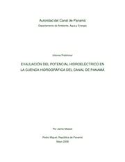 Evaluaci N Del Potencial Hidroel Ctrico En La Chcp Jaime