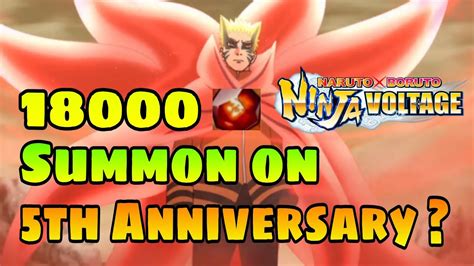 Nxb Nv 18000 Shinos Summon On 5th Anniversary Part 1 And 2 Naruto