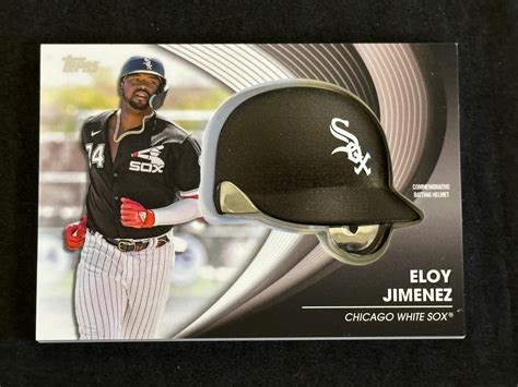 Lot 2022 Topps Commemorative Batting Helmet Eloy Jimenez